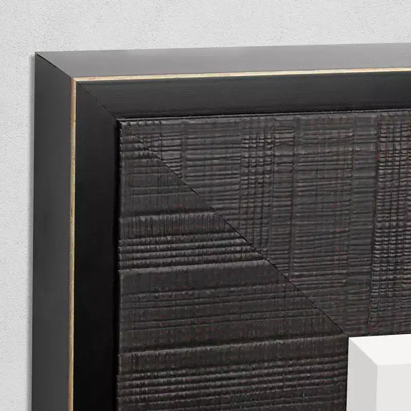 27.5" x 33.5" Rustic Frame Mirror Brown - Head West: Beveled Glass, Polystyrene Frame, Wall Mount