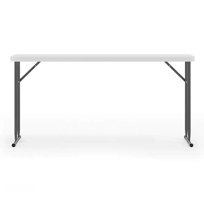 Flash Furniture 5-Foot Granite White Plastic Folding Training Table