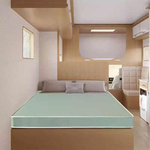Continental Sleep, 4-Inch High-Density Foam Vinyl RV Mattress Replacement, Good for Trailers, Camper Vans and other Furniture Application, Green